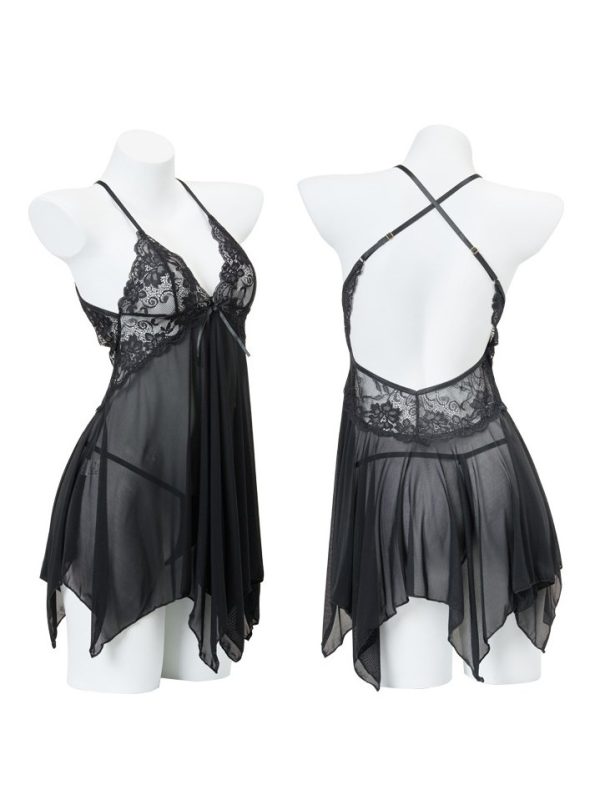 Sexy Lace Mesh Lingerie