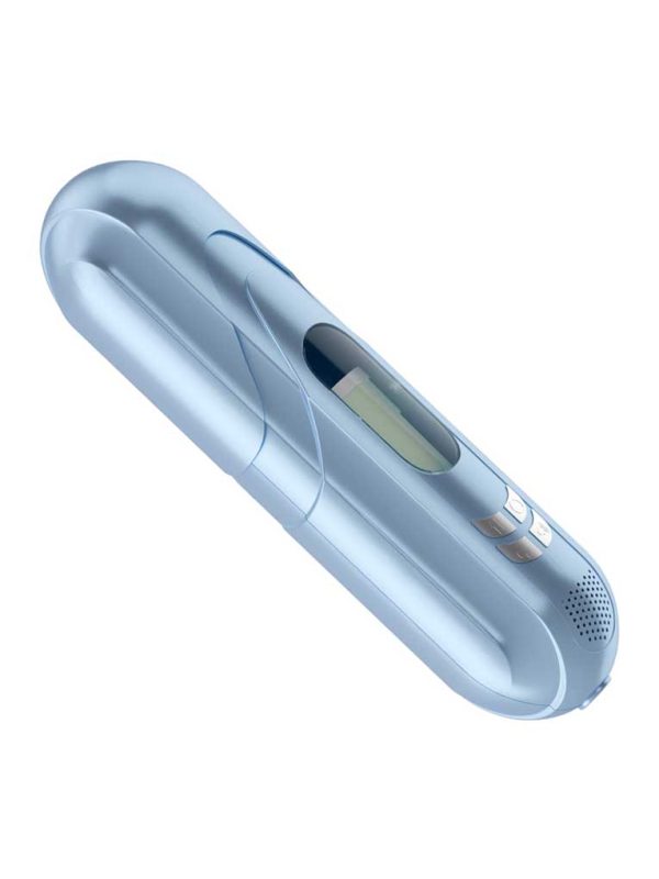 Vibrant-colored exterior of a male Masturbator showcasing its sleek design
