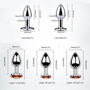 Anal plugs with heart-shaped drill pieces-01 Anal plug with heart-shaped drill pieces