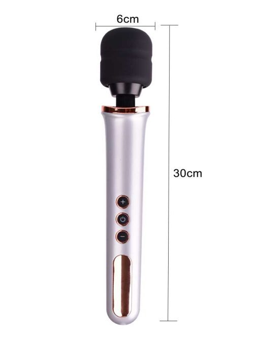 Rod-shaped vibrator with a smooth surface and powerful vibrations for versatile stimulation