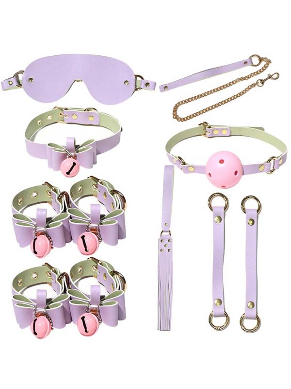 The Bell Bow Bondage Set - 8 Pcs is the perfect blend of playful elegance and functional design, ideal for both beginners and experienced bondage enthusiasts.