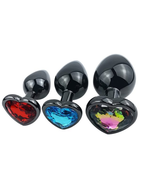 Black Heart-shaped Anal Plug