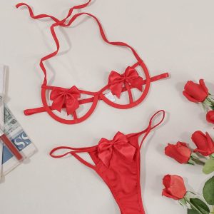 Bow Cutout Bikini Lingerie