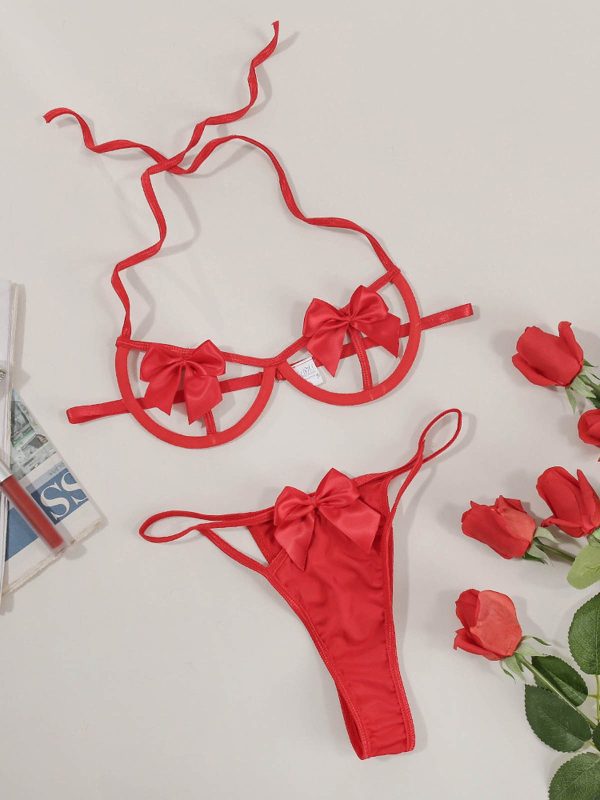 Bow Cutout Bikini Lingerie