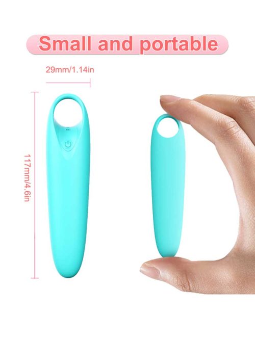Bulllet-shaped vibrator for targeted stimulation and discreet pleasure