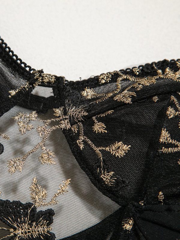 Butterfly See-through One-piece Lingerie