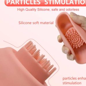 Round remote control vibrator designed for breast stimulation
