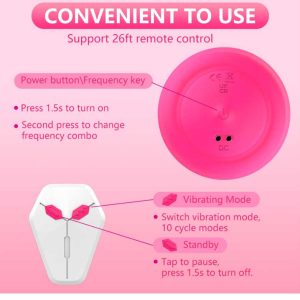 Round remote control vibrator designed for breast stimulation