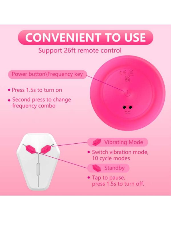Round remote control vibrator designed for breast stimulation