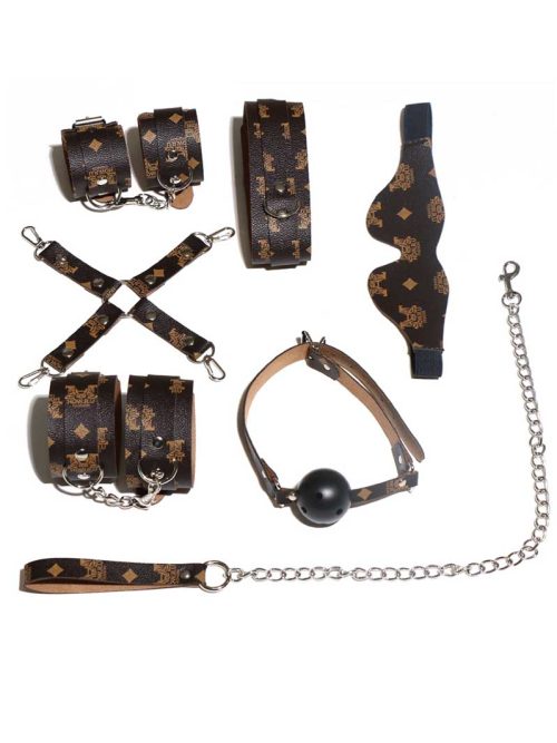 Elevate your bondage experience with the Classic Pattern Bondage Set, consisting of 7 expertly crafted pieces that blend style and functionality.