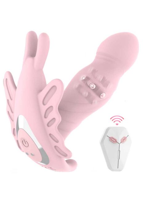 Creep-Butterfly-Vibrator Butterfly-shaped remote control vibrator for versatile pleasure