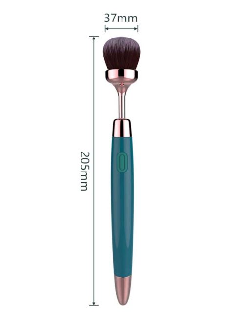 Brush-shaped clitoral vibrator designed for gentle stimulation