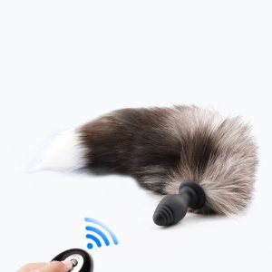 Unleash your wild side with the Foxtail Vibrating Anal Plug, a captivating blend of pleasure and whimsy.