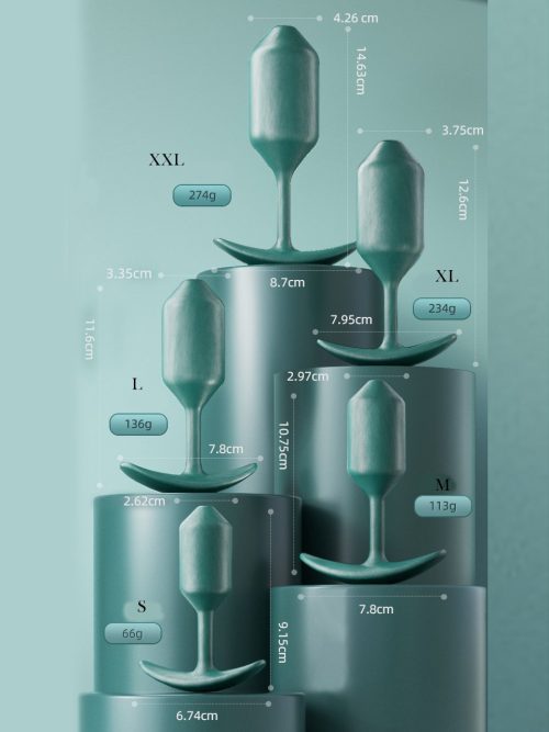 Dark green vibrating anal plug, designed for comfort and pleasure, featuring a smooth surface and powerful vibrations for an enjoyable experience