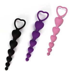 Heart Shaped Pull Bead Anal Plug Experience the perfect blend of whimsy and pleasure with our Heart Shaped Pull Bead Anal Plug.
