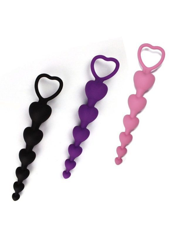 Heart Shaped Pull Bead Anal Plug Experience the perfect blend of whimsy and pleasure with our Heart Shaped Pull Bead Anal Plug.
