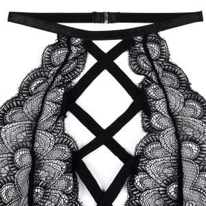 Lace Cross Cut Out Lingerie