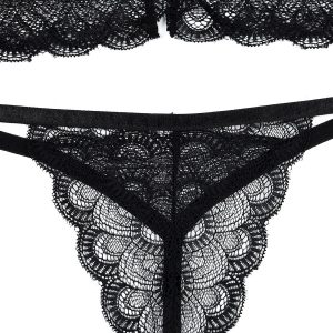 Lace Cross Cut Out Lingerie