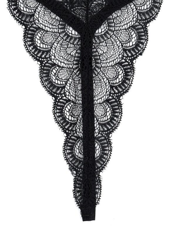 Lace Cross Cut Out Lingerie