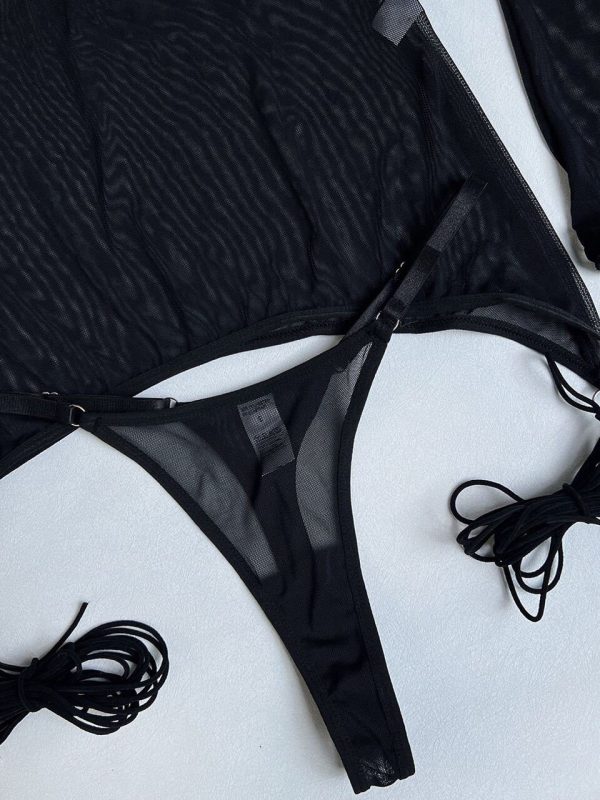 Mesh See-through Strappy Lingerie