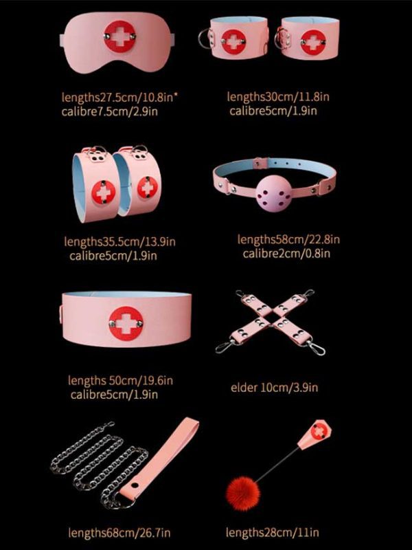 Nurse Bondage Set-8 pcs