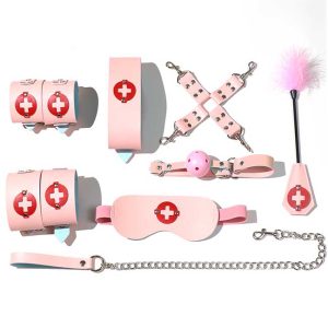 Unlock your fantasies with the Nurse Bondage Set - 8 Pcs, designed to elevate your role-playing adventures.