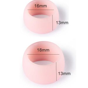 Pink Silicon C-Rings (2 pack)