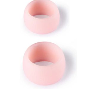 Elevate your intimate experiences with our Pink Silicon C-Rings (2 Pack).