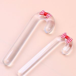 Christmas candy cane-shaped anal plug for festive fun and playful stimulation