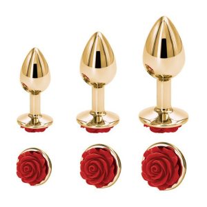 Indulge in the beauty and pleasure of the Rose Gold Flower Anal Plug, a perfect blend of elegance and function.