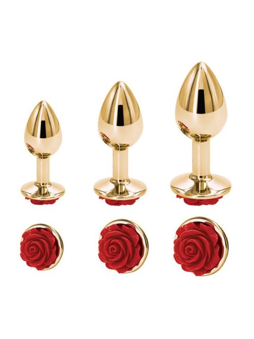 Indulge in the beauty and pleasure of the Rose Gold Flower Anal Plug, a perfect blend of elegance and function.