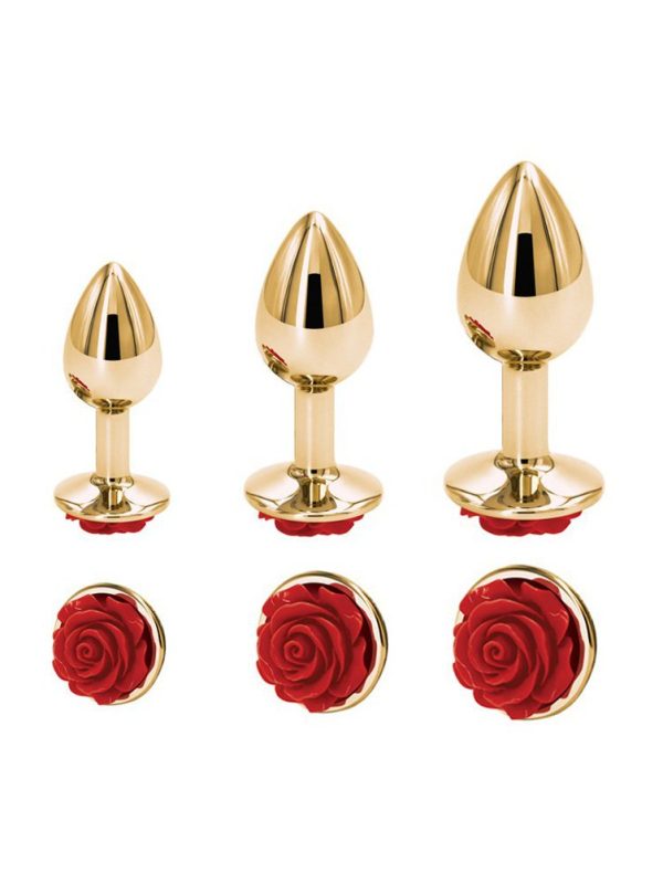 Indulge in the beauty and pleasure of the Rose Gold Flower Anal Plug, a perfect blend of elegance and function.