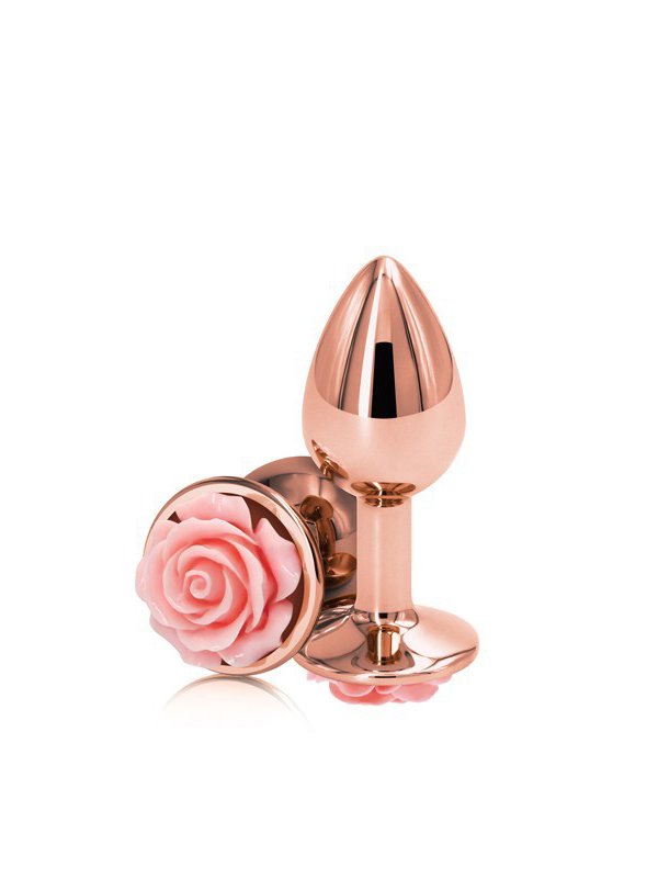 Rose Gold Flower Anal Plug