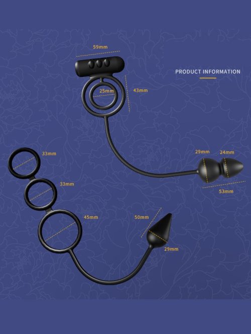 A black beaded anal plug, designed for gradual insertion and enhanced pleasure, featuring smooth beads for a delightful experience