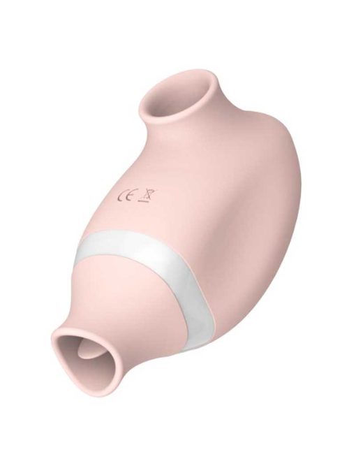 Tornado-Wireless-Vibrator Egg-shaped wireless vibrator with sucking and licking features for enhanced stimulation