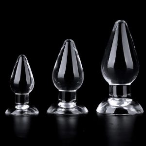 Indulge in an exquisite journey of pleasure with our Transparent Anal Plug, designed for both aesthetic appeal and functionality.