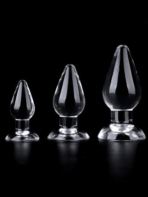 Indulge in an exquisite journey of pleasure with our Transparent Anal Plug, designed for both aesthetic appeal and functionality.
