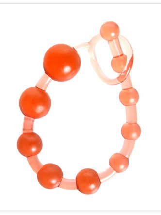 Transparent Ten Bead Pull Bead Anal Plug