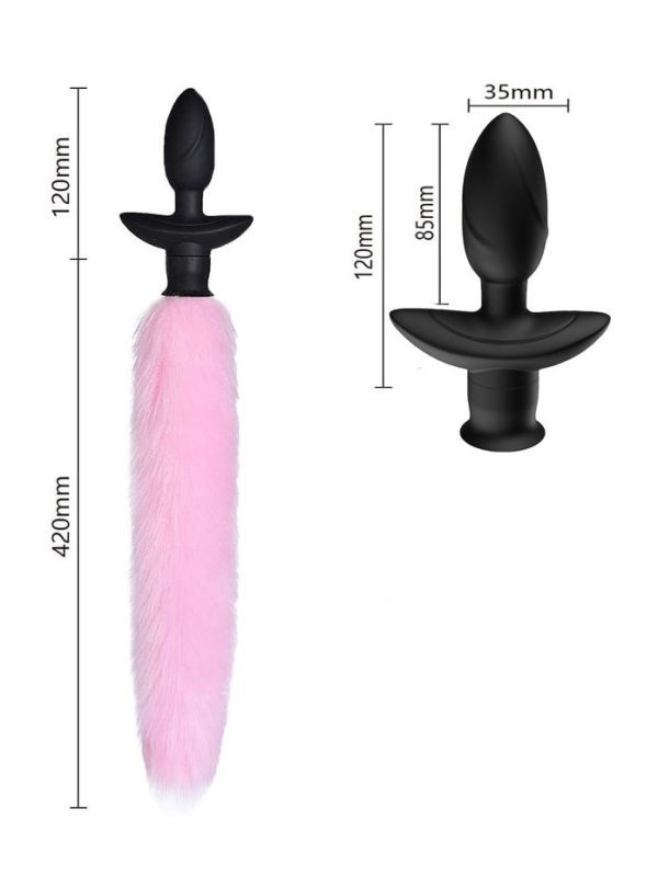Vibrating Foxtail Anal Plug