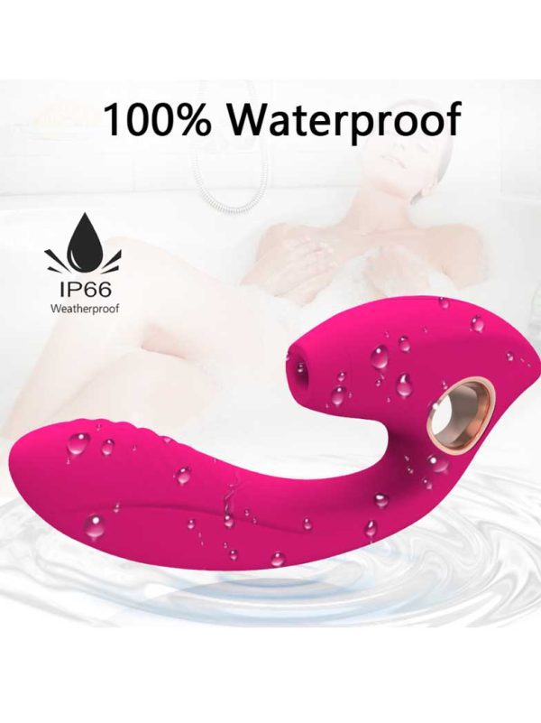 Woodpecker-Vibrator-04 Dildo-shaped vibrator with sucking function for enhanced pleasure