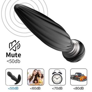 Vibrating anal plug capable of 360-degree rotation, offering dynamic movement and versatile stimulation for an exhilarating experience
