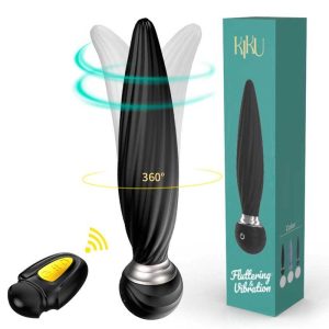 Vibrating anal plug capable of 360-degree rotation, offering dynamic movement and versatile stimulation for an exhilarating experience