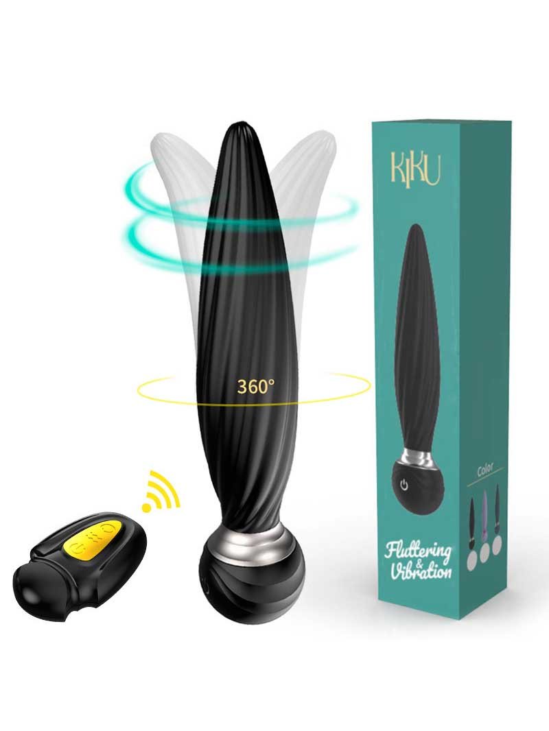 Vibrating anal plug capable of 360-degree rotation, offering dynamic movement and versatile stimulation for an exhilarating experience