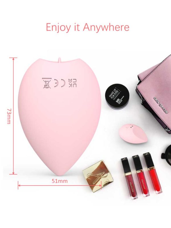 Beauty-Blender-Vibrator-01 A egg vibrator with a licking function, designed to provide unique sensations and pleasurable experiences with its innovative design