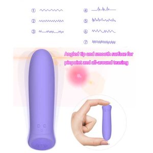 Beveled-Bullet-Vibrator-02 A compact vibrator designed for discreet pleasure, featuring a sleek shape and powerful vibrations in a portable size