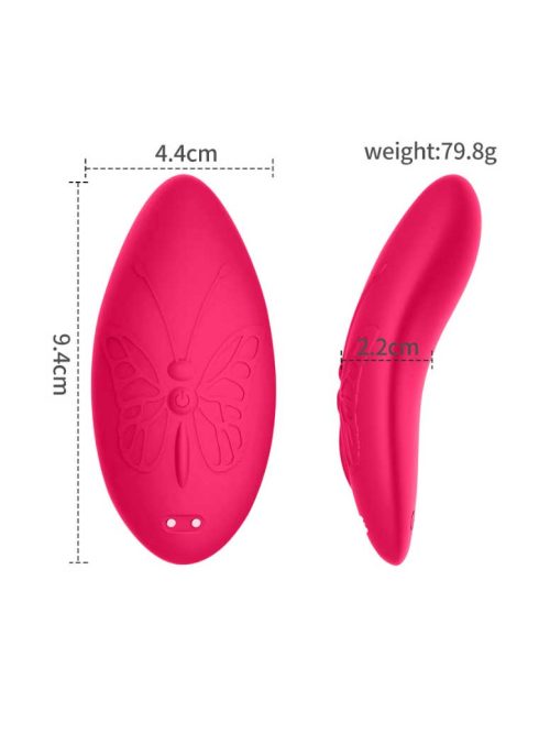Vibrator adorned with a butterfly pattern, combining aesthetic charm with powerful vibrations for a delightful relaxation experience