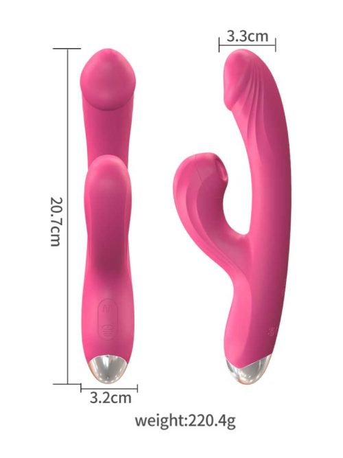 Dildo-shaped vibrator designed for authentic sensations and pleasure, featuring smooth contours and powerful vibrations