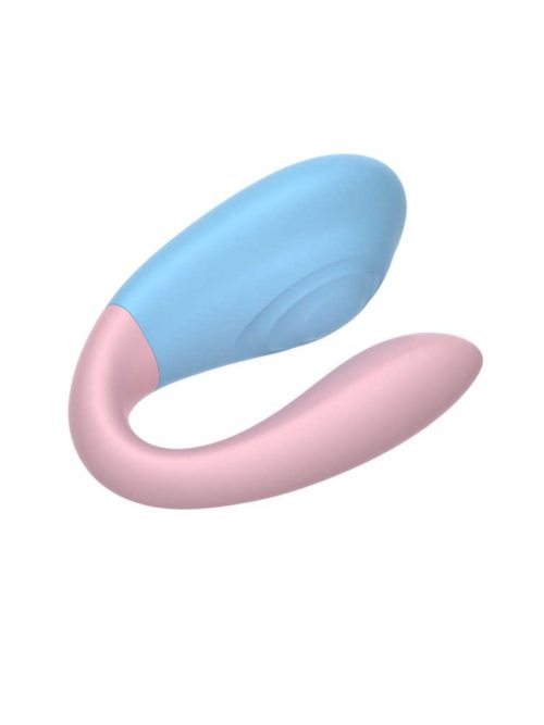 Clip-Summer-Vibrator Pink and blue vibrator, showcasing a smooth design and multiple vibration settings for a delightful experience