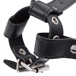 Adjustable Strap-on harness for holding vibrator or dildo