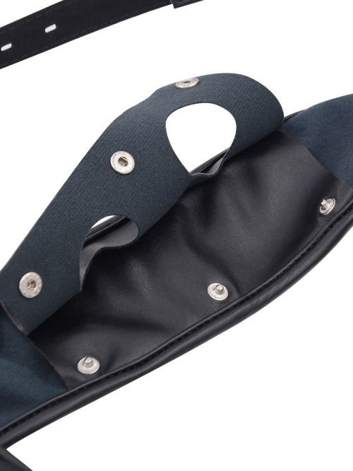 woman's strap-on harness Harness pants featuring dual dildos, designed for enhanced pleasure and creative exploration